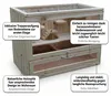 Mucola Cage pour rongeurs Clapier pour petits animaux 60cm Voir les images du produit 5