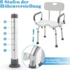 Sprchová stolička Bath Seat 37-50cm Výškovo nastaviteľná Náhľad obrázku produktu 4