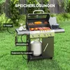 Outsunny Gasgrill 12 KW Grillwagen inkl 5 Brenner Produktbild-Vorschau 7