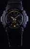 A close-up studio shot of a black G-Shock watch against a black background. Produktbild-Vorschau