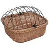 vidaXL Fahrradkorb Vorne mit Deckel 50x45x35 cm Natur Weide Produktbild-Vorschau 3