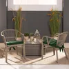 Beautissu Set di 6 cuscini per sedie Loft SK verde scuro, Anteprima dell’immagine prodotto 3