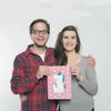 Mr. & Mrs. Panda Bild Einhorn Spaziergang DIN A4 - Rot Produktbild-Vorschau 3