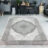 Designer Teppich mit Muster Grau Cream Beige Größe - 200 x Produktbild-Vorschau 1