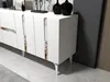 Skye Decor, Vania - White, Silver, Konsole, Weiß, 100 % Produktbild-Vorschau 3