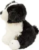 Kuscheltier Hund Border Collie 30 cm sitzend schwarz/weiß Produktbild-Vorschau 2