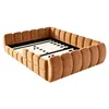 Merax Gepolstertes Kinderbett Bodenbett 140x200cm, Samtbett Produktbild-Vorschau 7