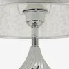 Lampa stojąca metalowa i tekstylna, w kolorach srebrnym i Podgląd zdjęcia produktu 7