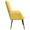 Relaxsessel mit Hocker Senfgelb Stoff Produktbild-Vorschau 5