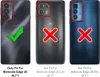 Three phone cases shown side-by-side, with checkmarks and crosses indicating compatibility. Produktbild-Vorschau