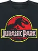 Jurassic Park T-Shirt Uni Kids - Distressed Logo schwarz Produktbild-Vorschau 2