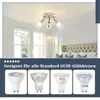 ZMH Deckenstrahler LED Küchenlampe GU10 Rund 3 Flammig Produktbild-Vorschau 2