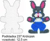 Nažehlovací korálky Hama® Midi - Pegboard bunny white Náhled obrázku produktu 2