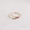 9K Goldring für Damen von Unique mit weißen Zirkonia Produktbild-Vorschau 3