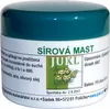 A jar of sulfur ointment with product information and branding. Produktbild-Vorschau