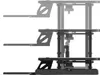 Réhausseur de bureau ajustable en hauteur, 80 x 40 cm, noir Voir les images du produit 3