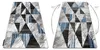 Teppich ALTER Nano Dreiecke blau Blau 140x190 cm Produktbild-Vorschau 2