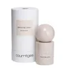 A perfume bottle and its cylindrical packaging are displayed against a white background. Voir les images du produit