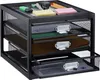Zásuvkový box A4 s 3 priehradkami RD24815, čierna Náhľad obrázku produktu 2