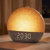 Budík s simulací východu slunce, noční lampička s 30 zvuky Náhled obrázku produktu 1