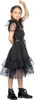 Wednesday Schwarzes Partykleid Kinderkostüm 140 Produktbild-Vorschau 2