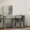 vidaXL LED toaletný stolík so skrinkou Betónová sivá Náhľad obrázku produktu 4