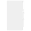 vidaXL Tables de chevet 2 pcs. Blanc Bois composite - Voir les images du produit 6