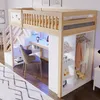 Postel s horní palandou o rozměrech 90 x 200 cm, vybavená Náhled obrázku produktu 2