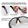 ROCKBROS Sonnenbrille Fahrradbrillen Photochromatisch UV400 Produktbild-Vorschau 3