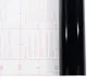 A roll of black glossy adhesive film is shown with a grid overlay and measurements. Produktbild-Vorschau