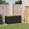 vidaXL Záhradná truhla čierna 110x50x54 cm polyratan Náhľad obrázku produktu 3