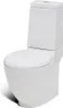 vidaXL Toilettes en céramique Sortie horizontale blanche Voir les images du produit 13
