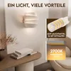 charlique® Wandleuchte innen, weiss, Design Wandlampe Wave Produktbild-Vorschau 2