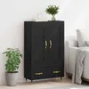 vidaXL Highboard Schwarz Eichen-Optik 69,5 x 31 x 115 cm Produktbild-Vorschau 4