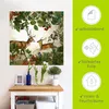 ARTland Wandbild, selbstklebend Wildtiere im Herbst Wald Produktbild-Vorschau 2