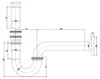 Bruckner wastafel sifon, 5/4", DN32, chroom Productafbeelding-voorbeeld 2