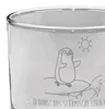 Mr. & Mrs. Panda Whiskyglas Pinguin Surfer - Transparent - Produktbild-Vorschau 5