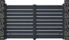 Gartentor Flügeltor Doppeltor - 305 x 183 cm - durchbrochen Produktbild-Vorschau 1