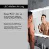 Artforma Badspiegel 80x80 cm - mit LED Beleuchtung - LED Produktbild-Vorschau 5