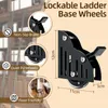 Schiebeleiter-Schienen-Set, 3x1m, Doppelrollen, 150kg, schwarz Produktbild-Vorschau