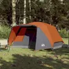 vidaXL Campingzelt mit Vorzelt 4 Personen Orange Produktbild-Vorschau 3