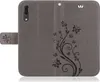 Handytasche für Huawei P20 Blumen Flip Cover Buchhülle mit Produktbild-Vorschau 4