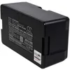 A black battery pack is shown from a slightly elevated side angle against a white background. Voir les images du produit