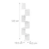 Scaffale angolare Relaxdays, 5 ripiani, L x P x A 122 x Anteprima dell’immagine prodotto 4