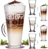 PLATINUX Kaffeegläser mit Motiv max. 280ml Set 6-Teilig aus Produktbild-Vorschau 1