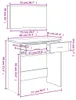 vidaXL Toaletní stolek se zrcadlem Sonoma dub 80x39x80 cm Náhled obrázku produktu 8