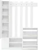 Set guardaroba Sweiko 135x25x180 cm con specchio, armadio Anteprima dell’immagine prodotto 15