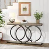 A console table with decorative elements in a home entryway or living room. Podgląd zdjęcia produktu