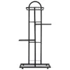 A black metal plant stand with four tiers. Náhled obrázku produktu