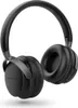A studio shot of black headphones on a white background. Produktbild-Vorschau
